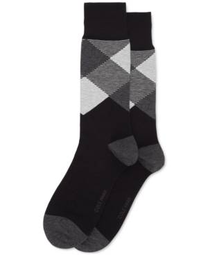 Cole Haan Men's Check Dress Socks