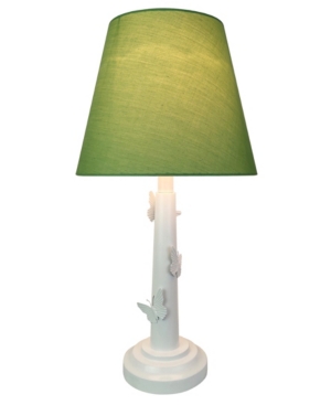 Creative Motion Polyresin Table Lamp with Butterflies