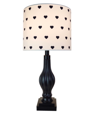 Creative Motion Polyresin Table Lamp with Silk Shade