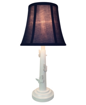 Creative Motion Polyresin Table Lamp with Butterflies