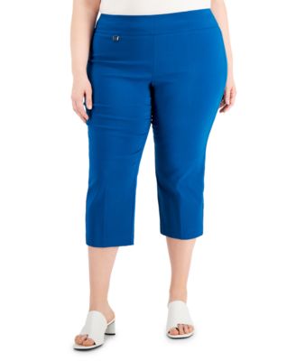 Alfani - Plus Size Pull-On Capri Pants