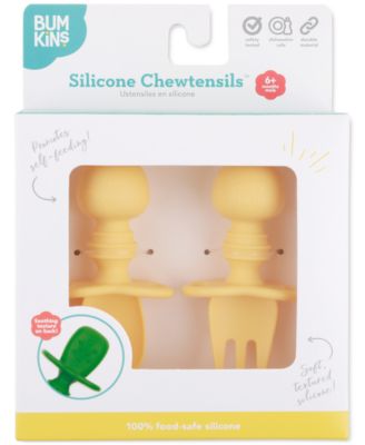Baby Boys or Baby Girls Silicone Chewtensils