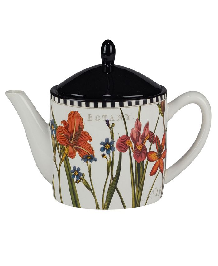 Certified International Botanical Floral Teapot Macy's