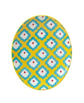 Damask Floral Set of 6 Canape Plate