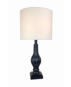Creative Motion Polyresin Table Lamp with Silk Shade