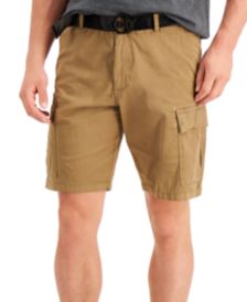 Men's Grand Stretch Cargo Shorts with D-Ring Logo Belt 