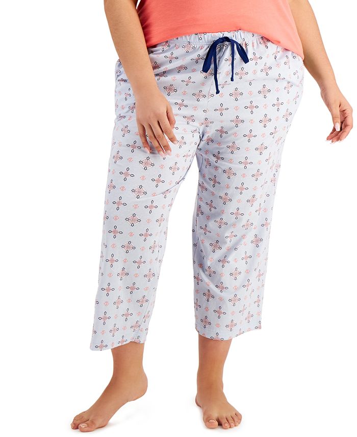 Charter Club Cotton Cropped Pajama Pants, Created for Macy's - Macy's