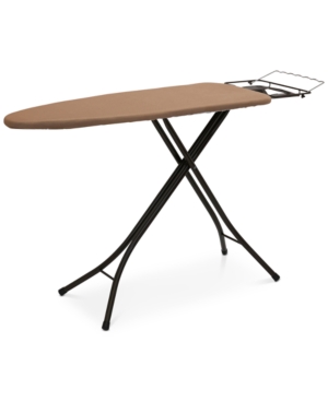 Household Essentials Mega Wide Top Ironing Board With Iron Rest & Hanger Bar In Brown