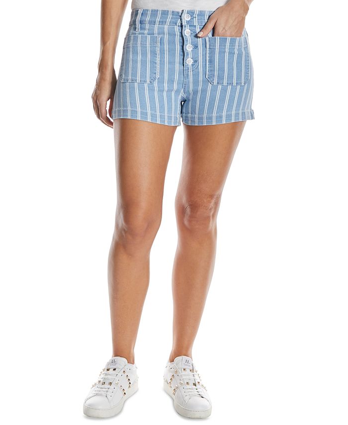 OAT Striped Jean Shorts Macy's