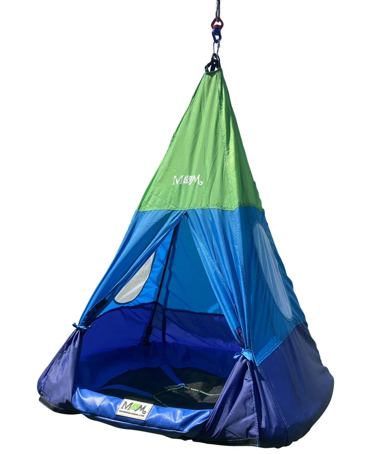 Shop M&m Sales Enterprises Outdoor Teepee Tent Swing In Multi