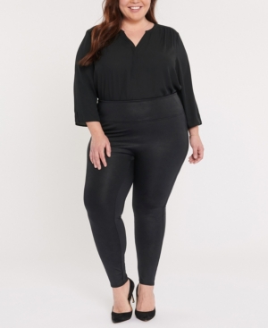 Plus Size Sculpt-Her Soft Sheen Ponte Legging