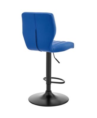 Bardot Adjustable Faux Leather Swivel Bar Stool