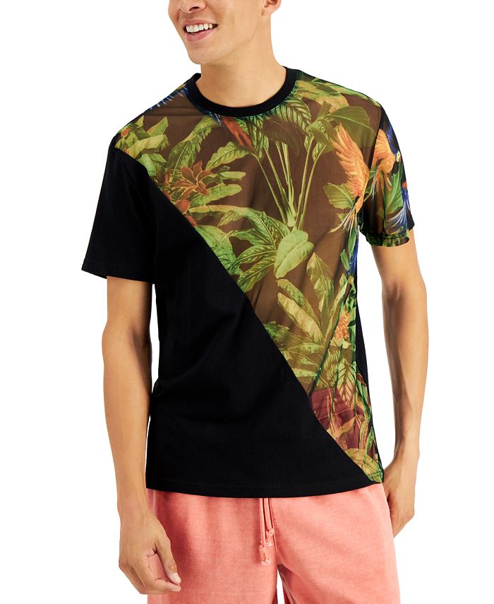 INC International Concepts Men's Spliced Jungle Graphic T-Shirt ...