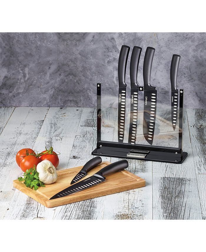 Kitchen Knives Set, High Carbon Stainless Steel Knife Set 15 PCS, Super  Sharp Cutlery Knife Set with Clear Acrylic Stand, Sharpener Knife Block  Set