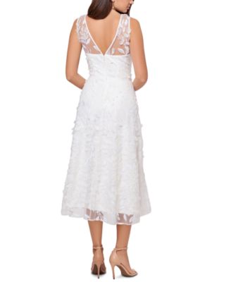 xscape lace midi dress