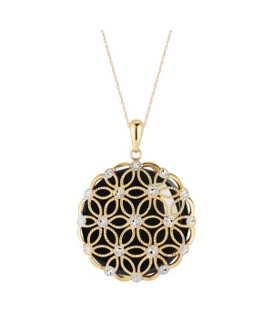 Mother-of-Pearl Flower Filigree Disc 18