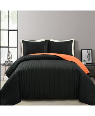 Lush Décor Soft Stripe All Season 3 Piece Quilt Set, Full/Queen