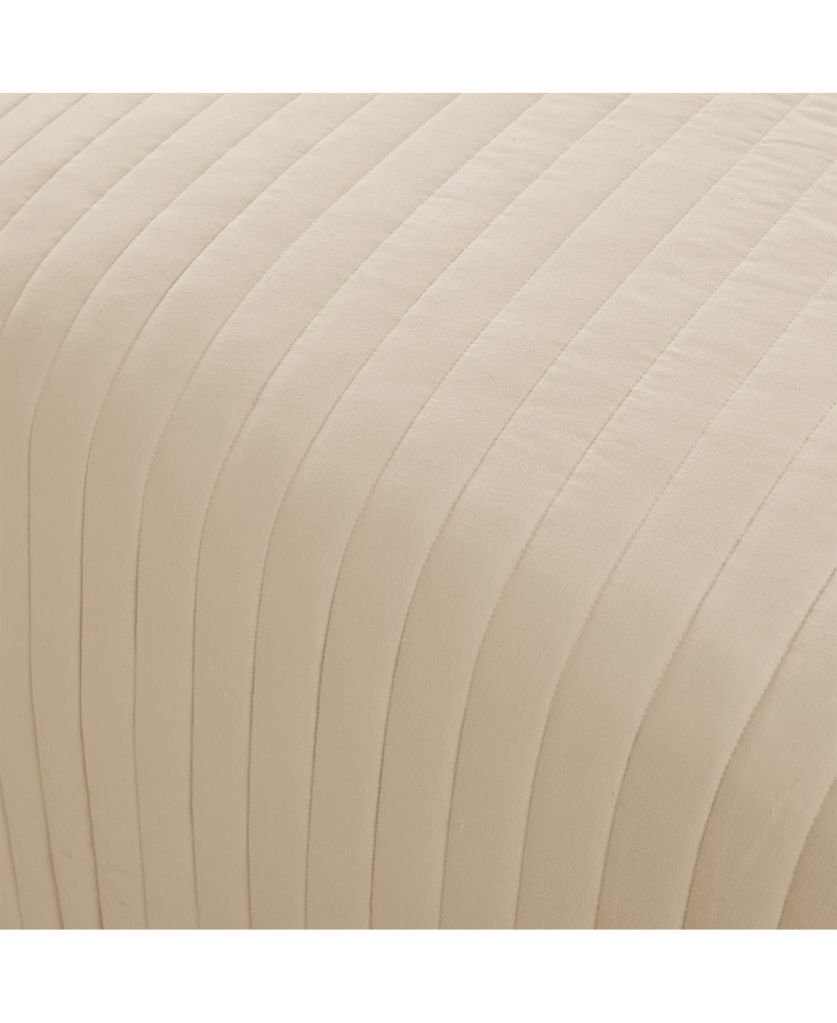 Lush Decor Soft Stripe All Season 3 Piece Quilt Set, - Ivory