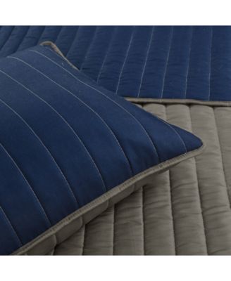 Soft Stripe All Season 3 Piece Quilt Set, Full/Queen