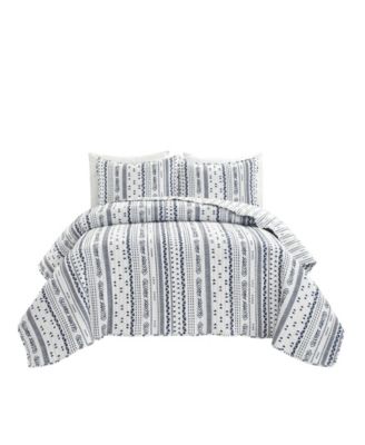 Hygge Stripe 3 Piece Quilt Set, King