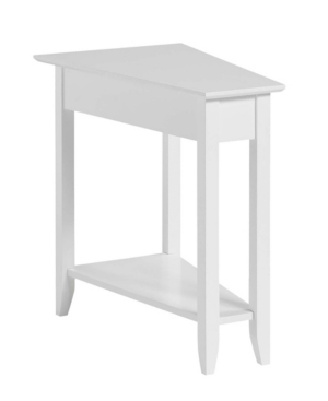 American Heritage Wedge End Table with Shelf