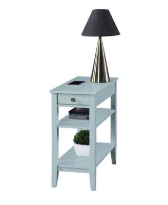 American Heritage 1 Drawer Chairside End Table with Shelves