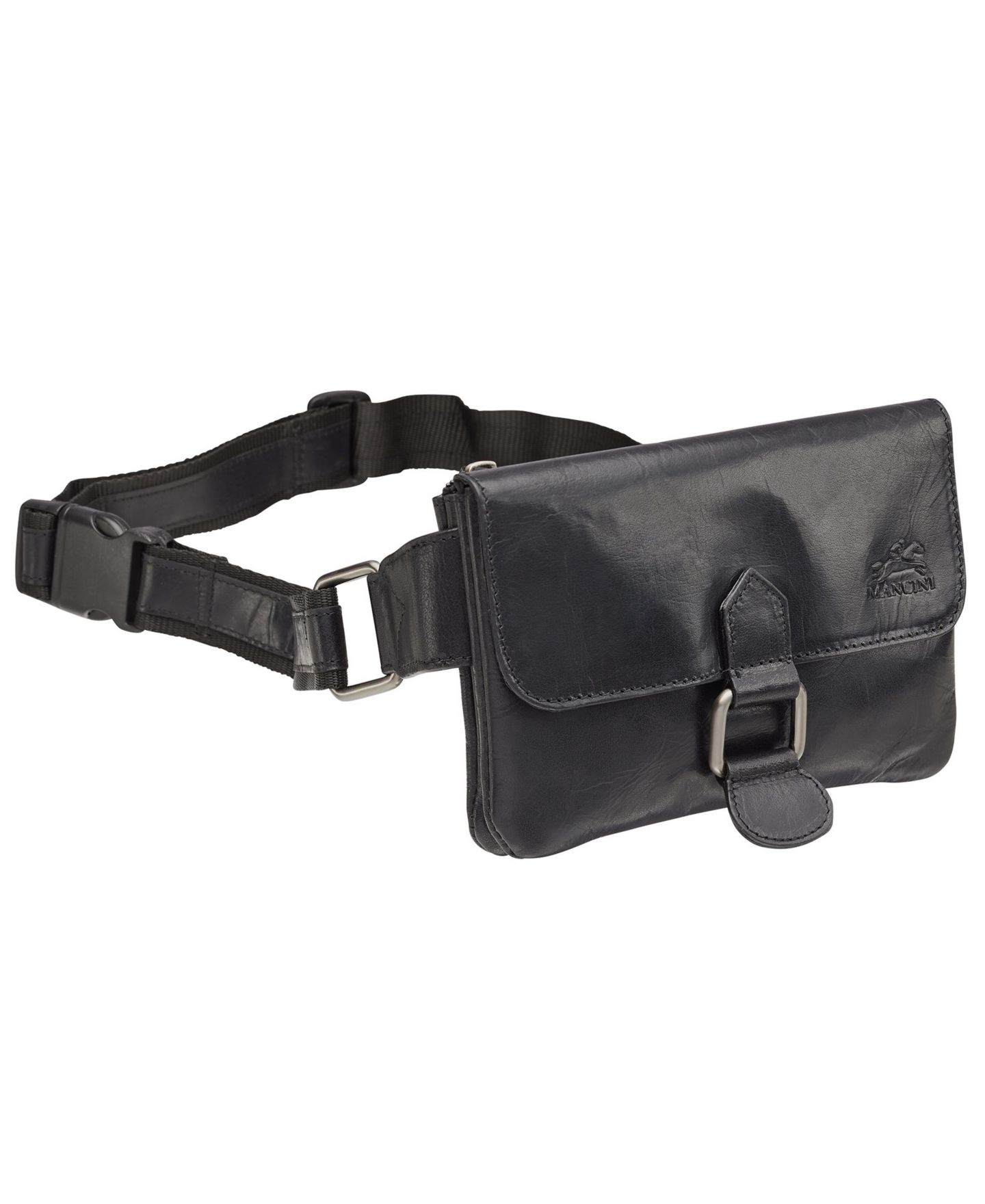 Мужская сумка Mancini Slim Waist, цвет: Чёрный — фото 5