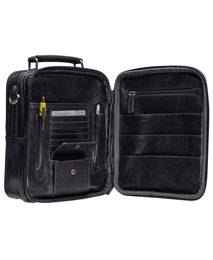 Mancini Arizona Collection Large Unisex Bag With Rear Zippered Organizer Macy S