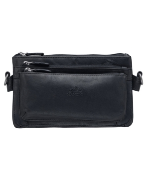 Mancini Men's Multi-function Waist Bag In Black