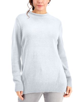 Cotton roll clearance neck sweaters