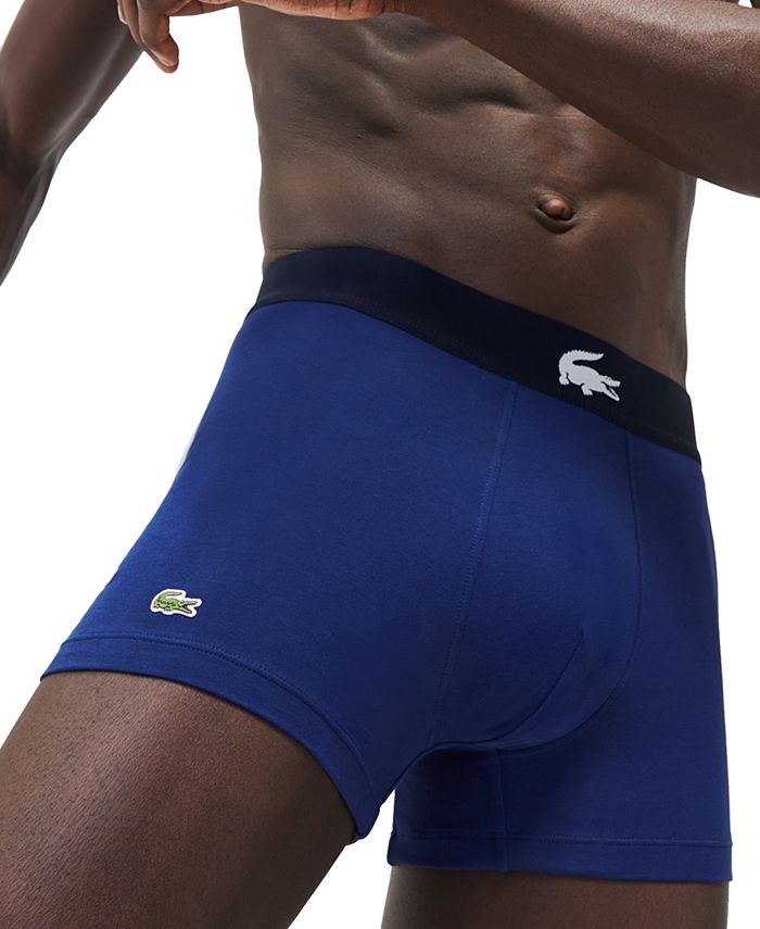 Lacoste Men's Three-Pack Casual-Fit Trunks & Reviews - Underwear ...