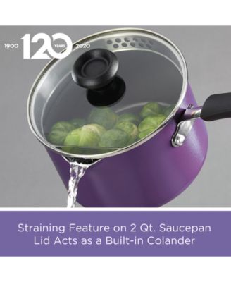 Farberware 12-Pc. Aluminum Nonstick Cookware Set - Purple