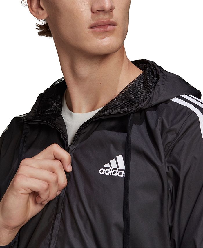 adidas Men's AEROREADY Essentials 3-Stripes Windbreaker & Reviews - Activewear - Men - Macy's