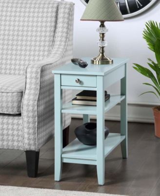 American Heritage 1 Drawer Chairside End Table with Shelves