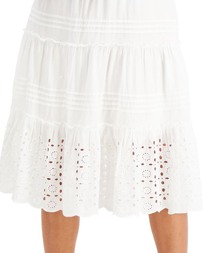 Style & Co Eyelet Pull-On Maxi Skirt, Created for Macy's - Macy's