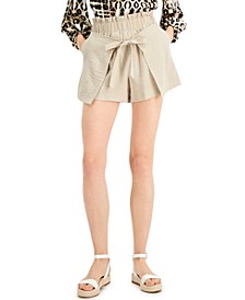 Faux-Wrap Shorts, Created for Macy's