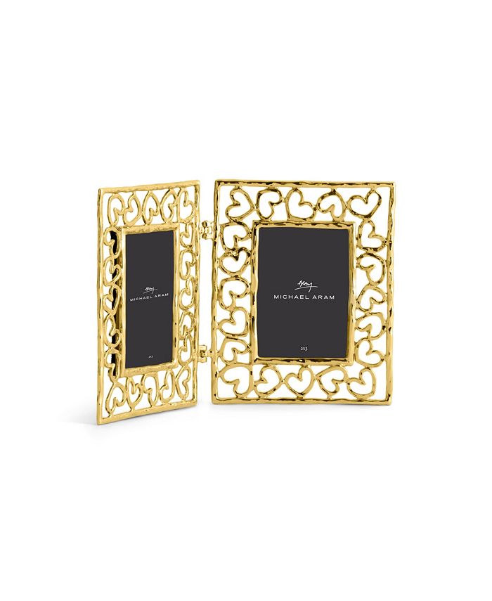 Michael Aram Double Heart Frame Gold 2x3 Macy's