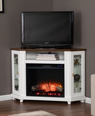 Southern Enterprises Dilvon Electric Media Fireplace with Storage