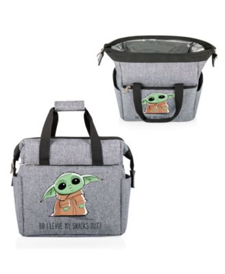 Mandalorian the Child on the Go Snacks Out  Gray Lunch Cooler Bag