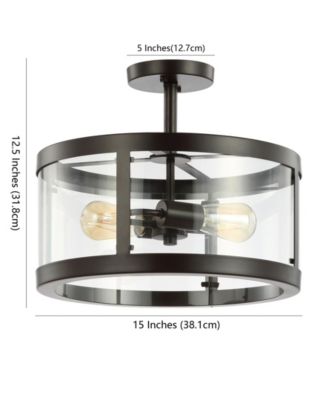Herndon 2-Light Modern LED Flush Mount