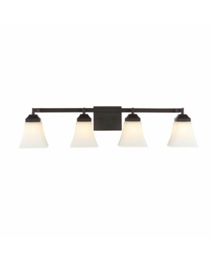 Jonathan Y Staunton 4-light Modern Cottage Led Vanity Light In Black