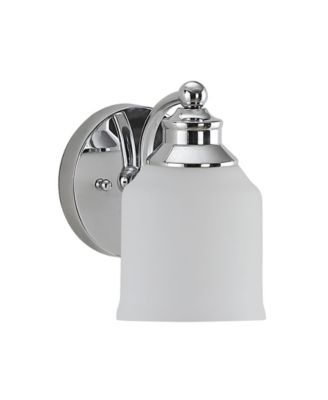 Lydia 1-Light Glass Farmhouse Cottage LED Vanity Light