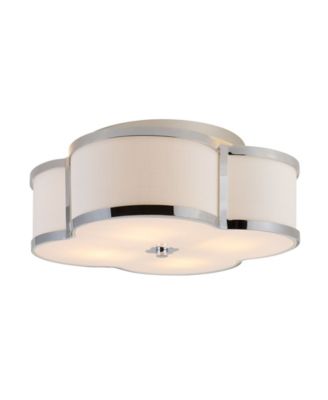 Quatrefoil Scalloped Shade Classic Glam LED Flush Mount