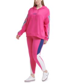 Plus Size Drop-Shoulder Hoodie & High-Rise Curve Colorblocked Leggings