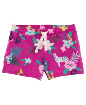 Baby Girls Floral Pull-On French Terry Shorts