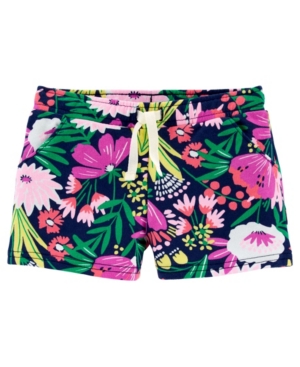 Baby Girls Tropical Pull-On French Terry Shorts