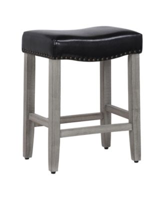 Photo 1 of 24" Upholstered Saddle Seat Bar Stool