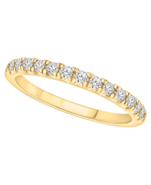 Shop Macy's Certified Diamond Pave Band (1/4 Ct. T.w.) In 14k White Gold Or Yellow Gold