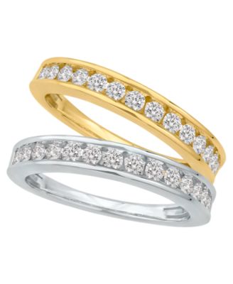 Certified Diamond Channel Band (1/2 ct. t.w.) in 14K White Gold or Yellow Gold