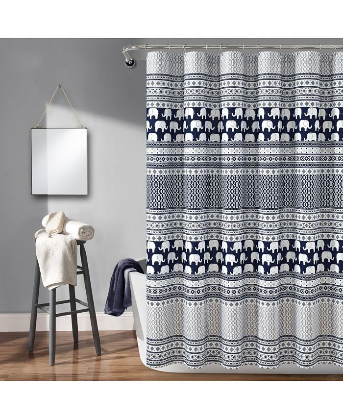 Macy's Elephant Stripe Shower Curtain, 72" x 72" Macy's